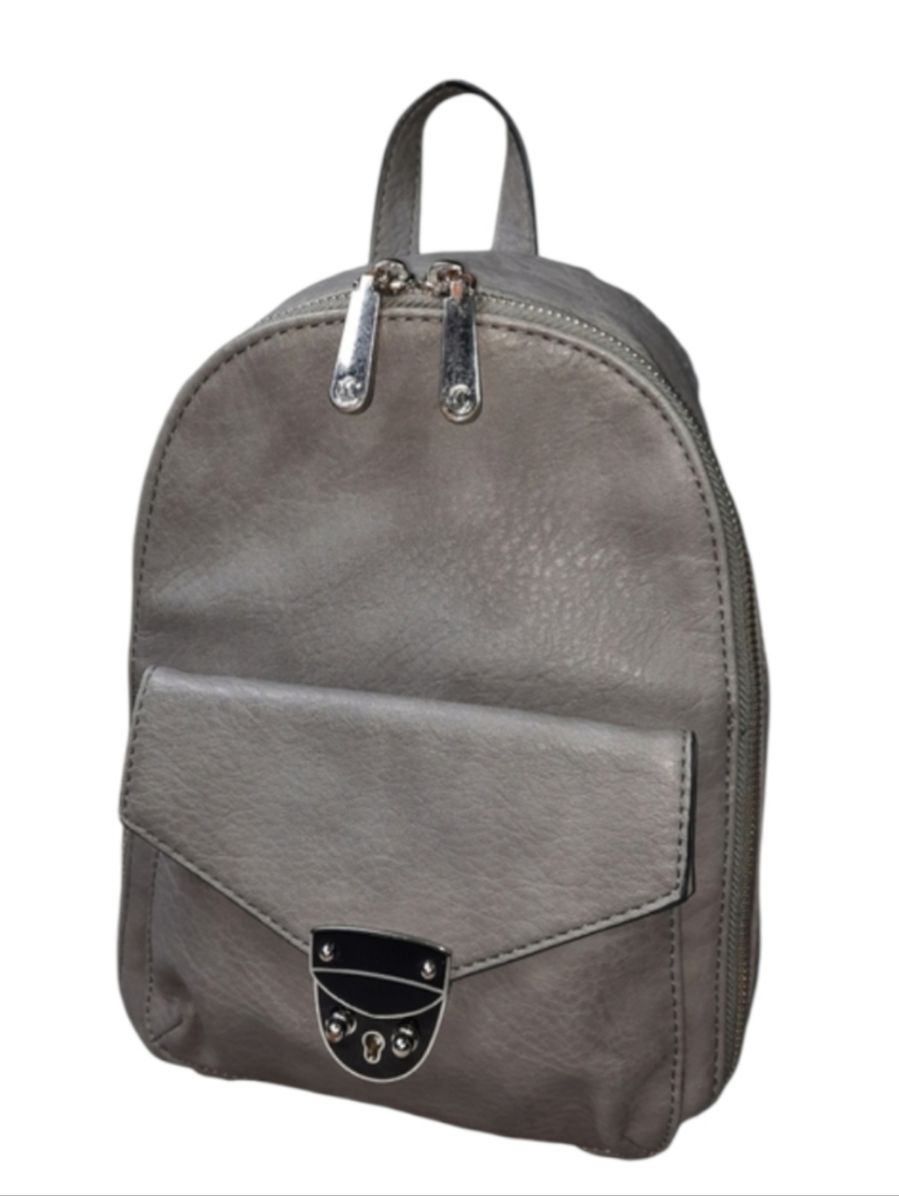 Charming Charlie Gray Vegan Leather Backpack